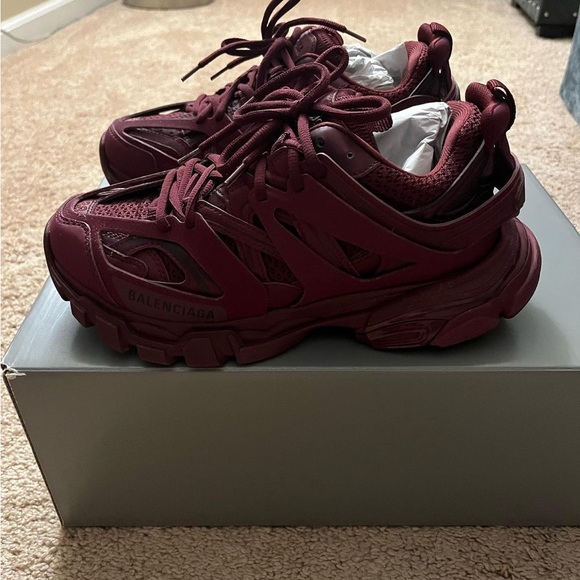 Balenciaga Track 2 Maroon Sneakers - Picture 3 of 6